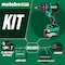 Metabo Hpt 36V MV Cordless Brushless 1/2in Hammer Drill  2 x 2.5Ah Charger and Case DV36DCM - alternate 3